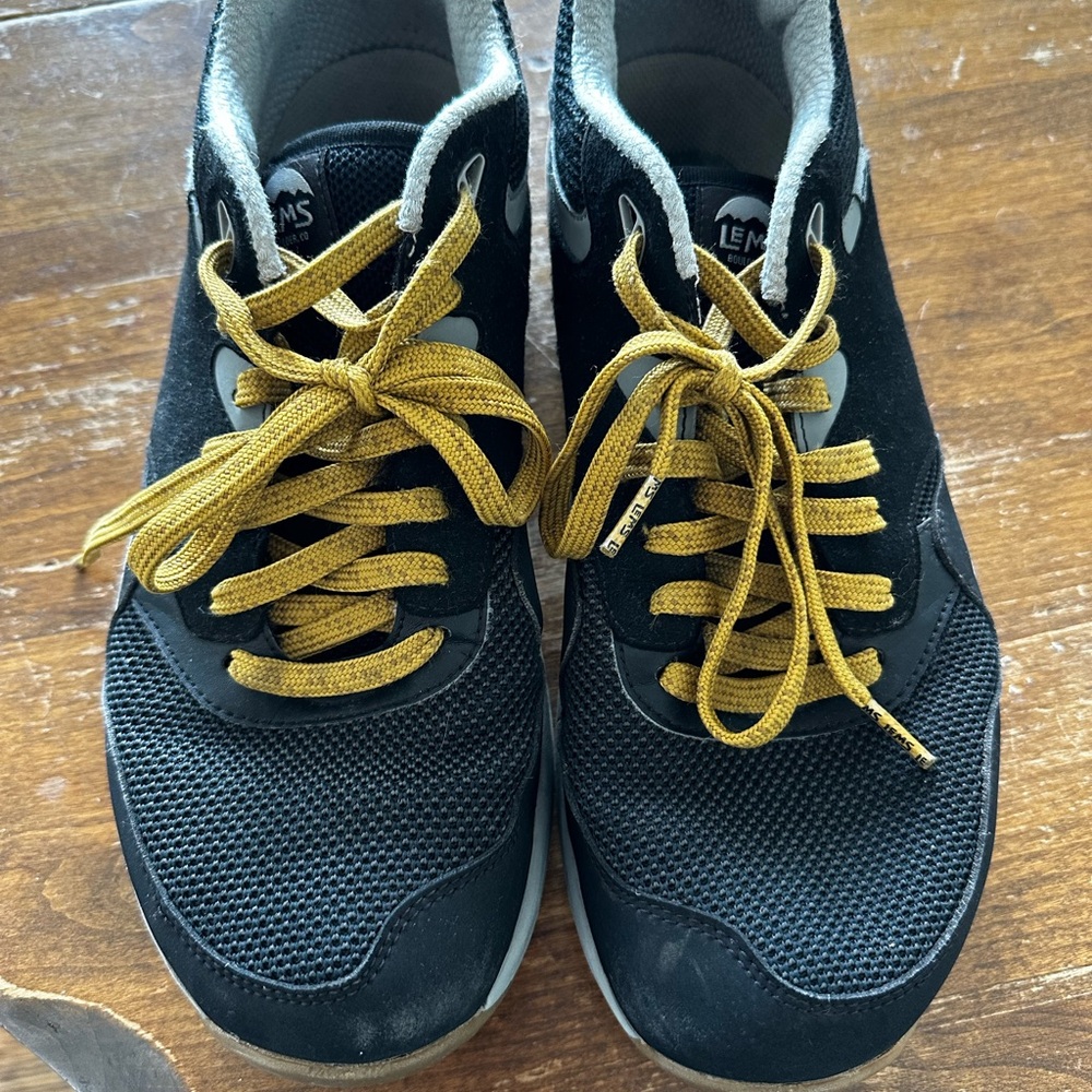 Lems Black and Yellow Men's Sneakers